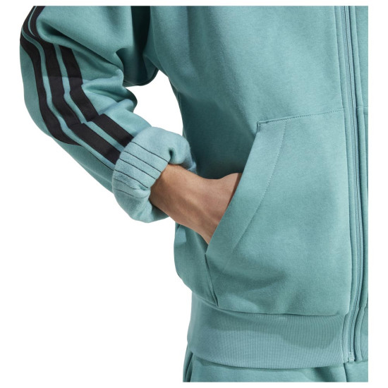 Adidas Ανδρική ζακέτα Essentials 3-Stripes Fleece Full-Zip Hoodie